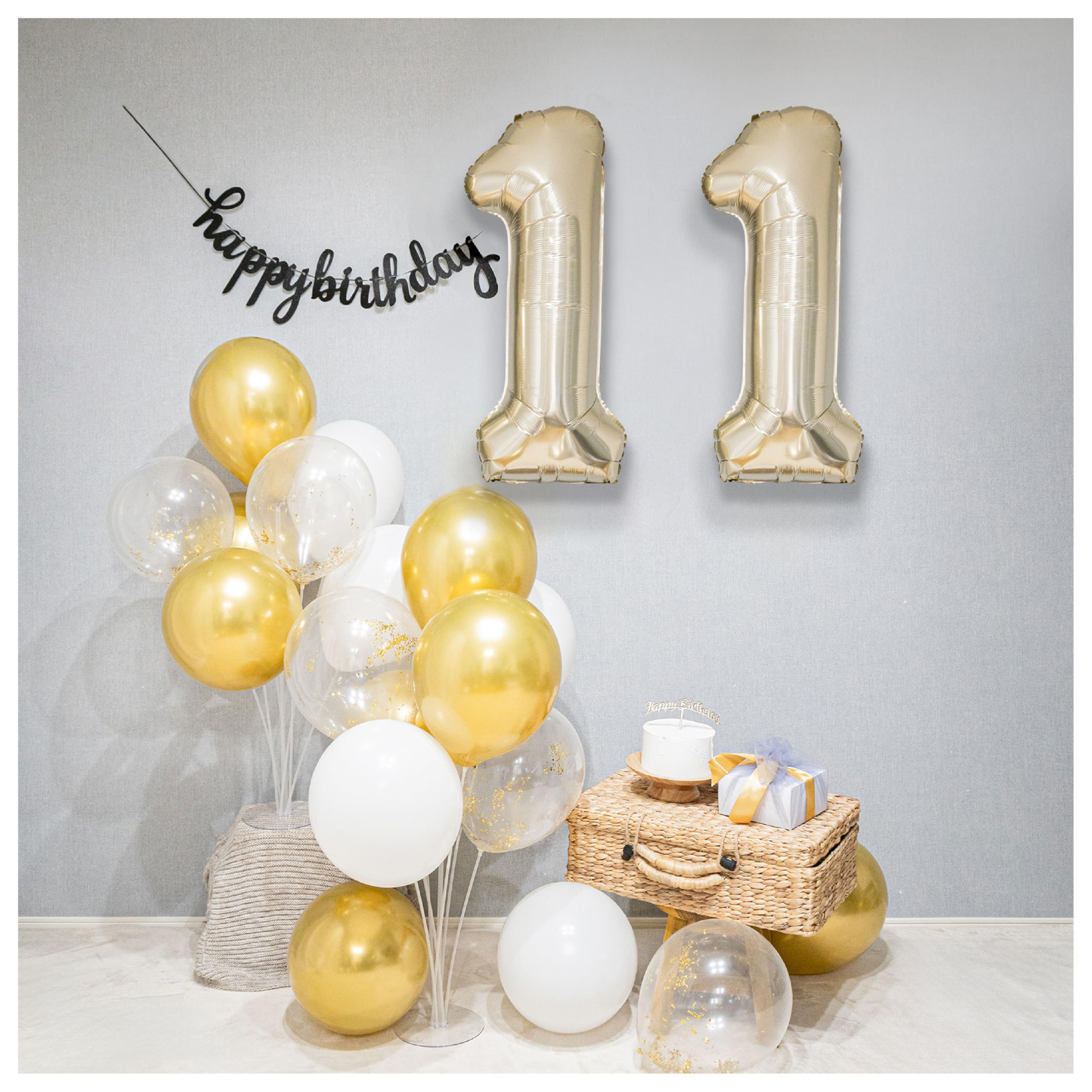 Amazon | 【風船屋】選べる数字 11歳 誕生日 数字バルーン オシャレ